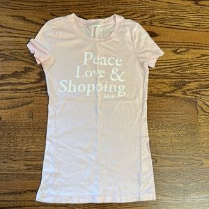 Abercrombie & Fitch light pink tee shirt